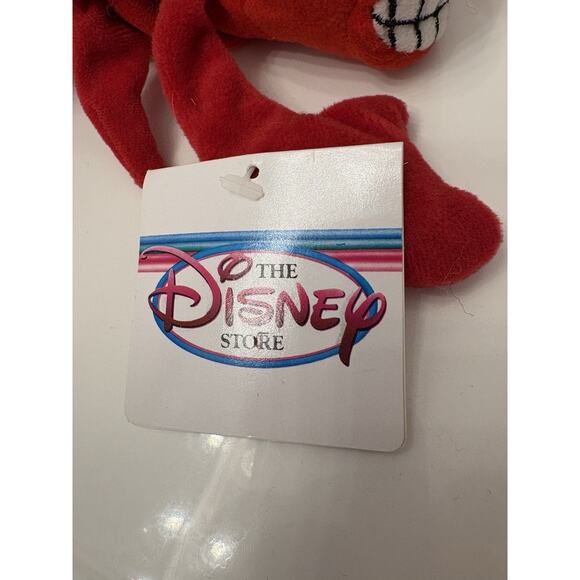 Disney Store the Little Mermaid Sebastian Plush Mini Bean Bag Toy with Tag - Picture 4 of 7